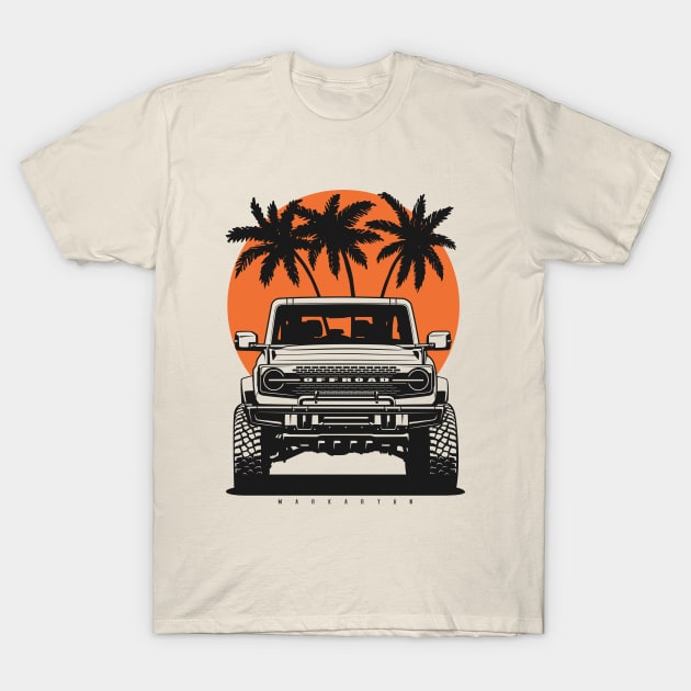 Offroad garage - Bronco T-Shirt by Markaryan